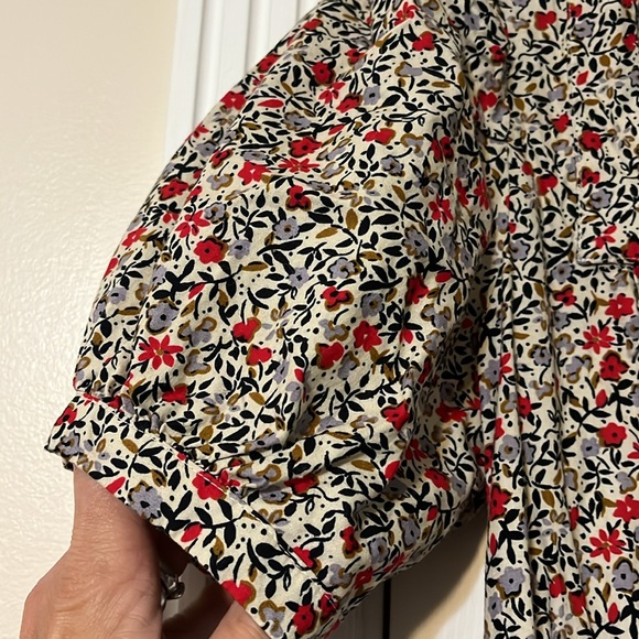 Free People Maxi Floral Belted Dress Tiered NWOT - Picture 4 of 7